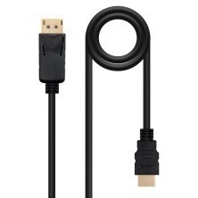 Cable Conversor Nanocable Displayport A Hdmi Dp/M - Hdmi/M Negro 0.5 M