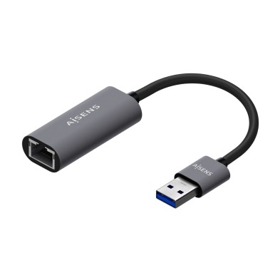 Conversor Aisens Usb 3.0 A Ethernet Gigabit 10/100/1000 Mbps Gris 15Cm