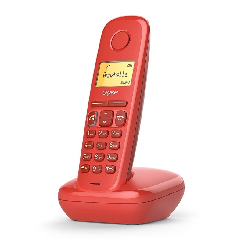 Teléfono Inalambrico Gigaset A270 Dect Identificador De Llamadas Rojo