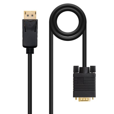 Cable Conversor Nanocable Displayport A Vga Dp/M - Vga/M Negro 2.0 M