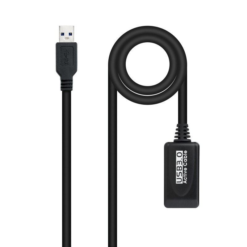 Cable Nanocable Usb 3.0 Prolongador Con Amplificador Tipo A/M-A/H 5M