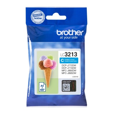 Cartucho De Tinta Brother Lc-3213C Original Alto Rendimiento Xl Cian