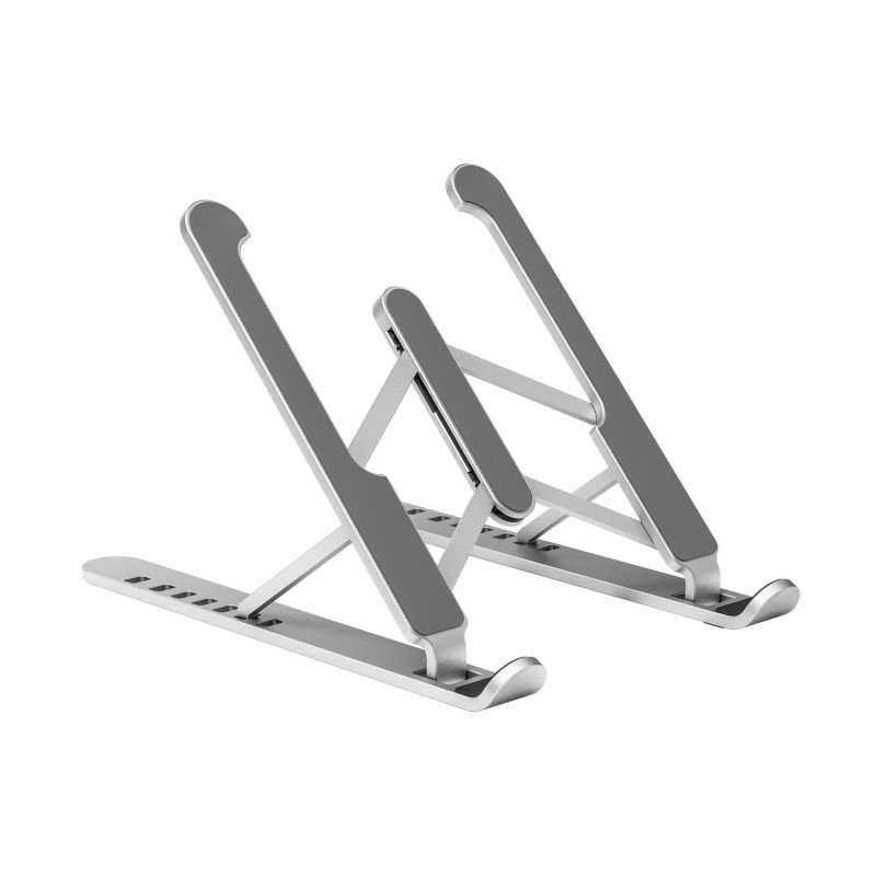 Soporte Para Portatil / Tablet Aisens De Sobremesa Ajustable Plata