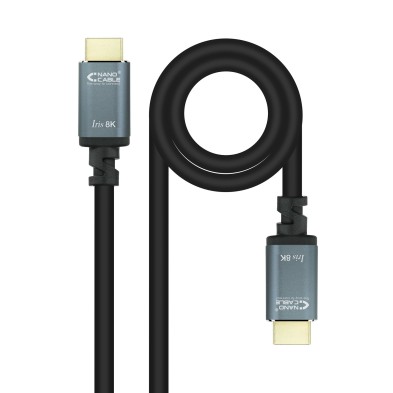 Cable Hdmi Nanocable Cable Hdmi 2.1 Iris 8K A/M-A/M Negro 1 Metros