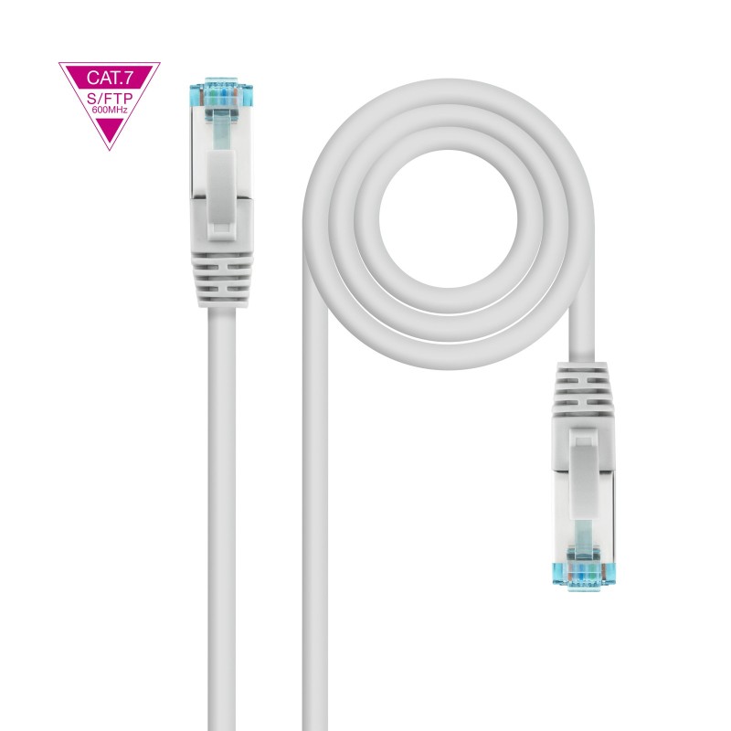 Cable De Red Nanocable Cat.7 600Mhz Lszh Sftp Pimf Awg26 Gris 7 M