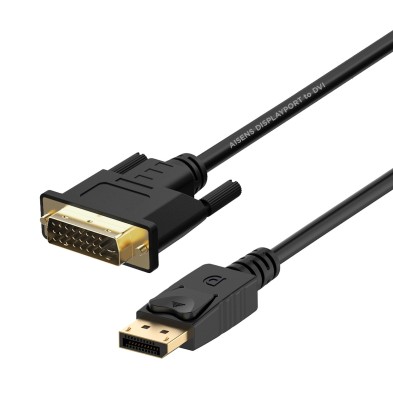 Cable Conversor Aisens Displayport A Dvi Dp/M - Dvi/M Negro 2.0M