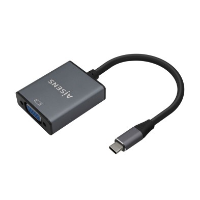 Conversor Aisens Aluminio Usb-C A Vga Usb-C/M-Hdb15/H Gris 15Cm