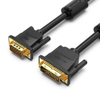 Cable Vention Conversor Eacbi/ Dvi Macho - Vga Macho/ 3M/ Negro