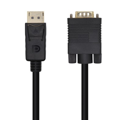 Cable Conversor Aisens Displayport A Vga Dp/M-Vga/M Negro 3.0M