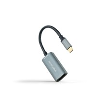 Conversor Nanocable Usb-C A Displayport 8K Aluminio 15 Cm Gris