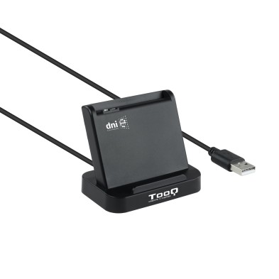 Lector De Tarjetas Tooq Inteligentes Dnie Vision Usb 2.0 Negro