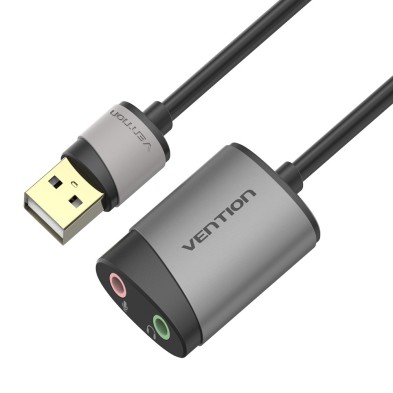 Tarjeta De Sonido Vention Cdkhb/ Usb Macho - 2Xjack 3.5 Hembra
