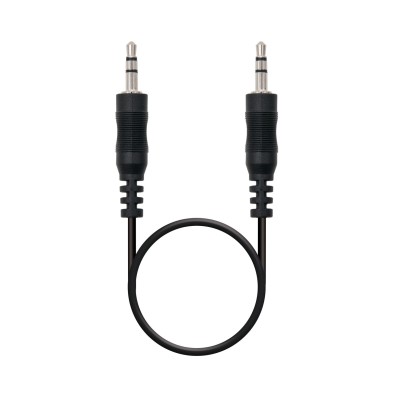 Cable Audio Estéreo Nanocable Jack 3.5/M-Jack 3.5/M Negro 20M