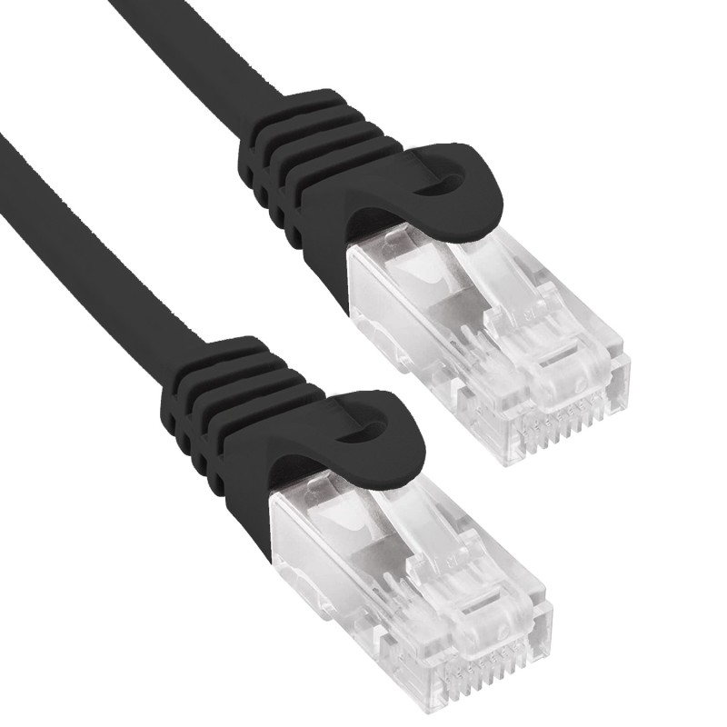 Cable De Red Phasak Cat.6 Utp Solido Cca Cat.6 Utp Negro 25M