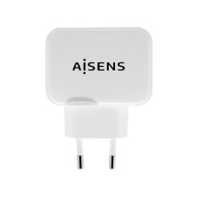 Cargador Aisens Usb 17W 5V/3.4A 2Xusb Con Control Ai Blanco