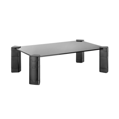 Soporte Para Monitor/Portátil Aisens Elevador Cristal Negro