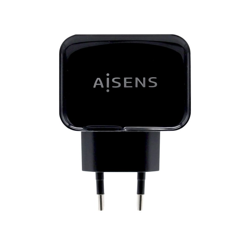 Cargador Aisens Usb 17W 5V/3.4A 2Xusb Con Control Ai Negro