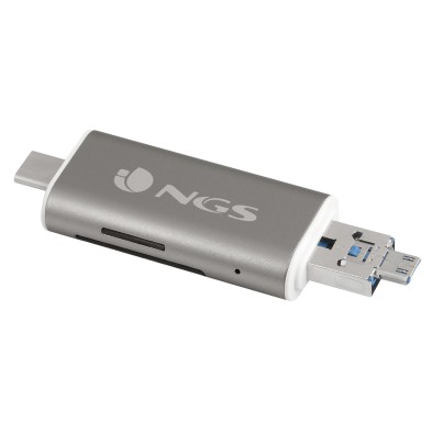 Lector De Tarjeta Ngs Allyreader Usb/Micro-Usb Gris Blanco