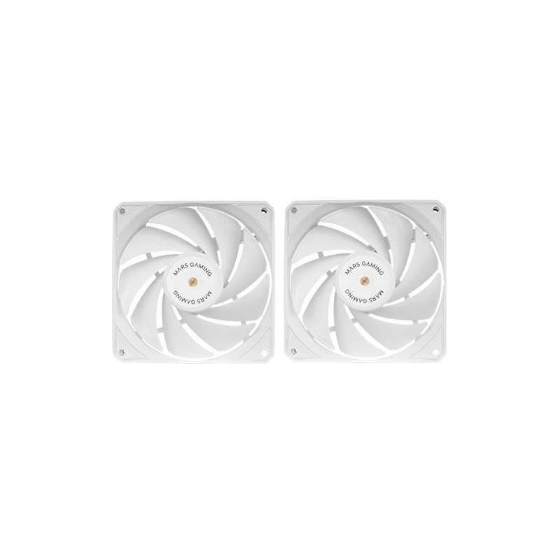 Ventilador Pc Mars Gaming Mf-Nclx2W 12 Cm Blanco 2 PiezaS