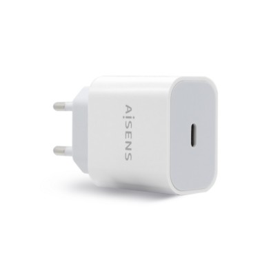 Cargador Aisens Usb-C P?3.0 1 Puerto 1X Usb-C 20 W Blanco