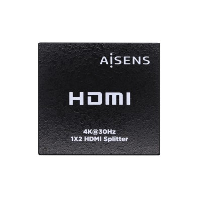 Duplicador Aisens Hdmi 4K@30Hz 1X2 Con Alimentación Negro