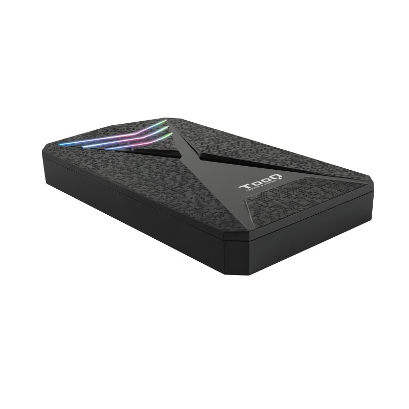 Caja Externa Para Disco Duro Tooq Tqe-2550Rgb  Negro 2.5"