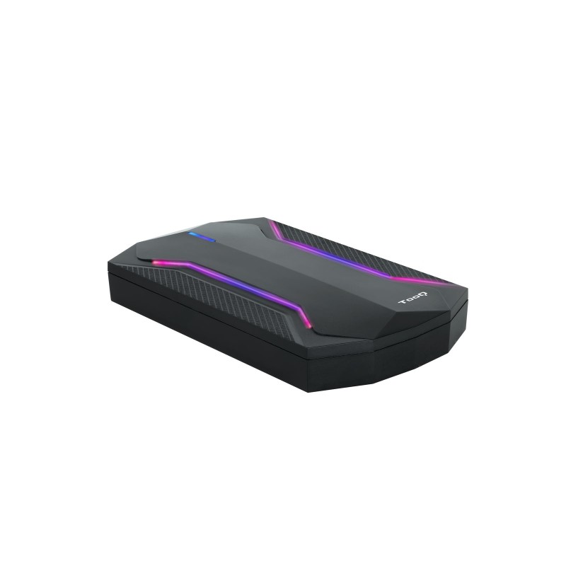 Caja Externa Para Disco Duro Tooq Tqe-2599Rgb  Negro 2.5"