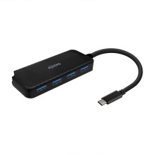 Hub Aisens Usb 3.1 Usb-C Usb-C/M-4X Tipo A/H Negro 15Cm