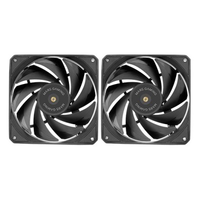 Ventilador Pc Mars Gaming Mf-Nclx2 12 Cm Negro 2 PiezaS