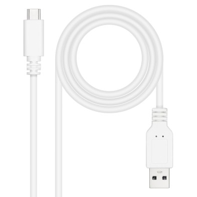 Cable Nanocable Usb 2.0 3A Tipo Usb-C/M-A/M Blanco 3 M