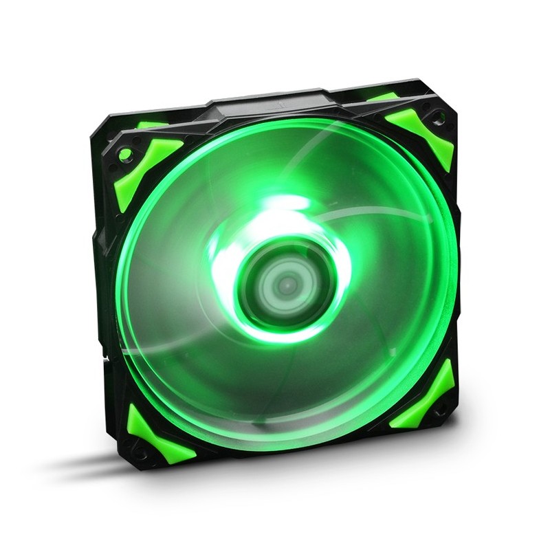 Ventilador Pc Nox H-Fan Led 12 Cm Negro Verde Blanco