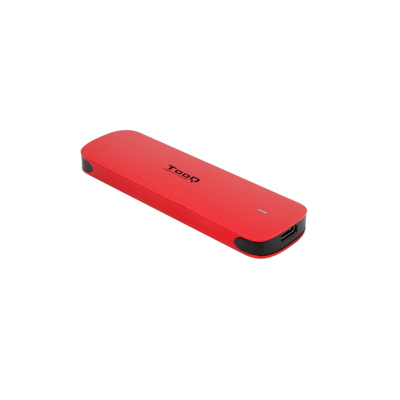 Caja Externa Para Disco Duro Tooq Ssd M.2 Nvme Rojo