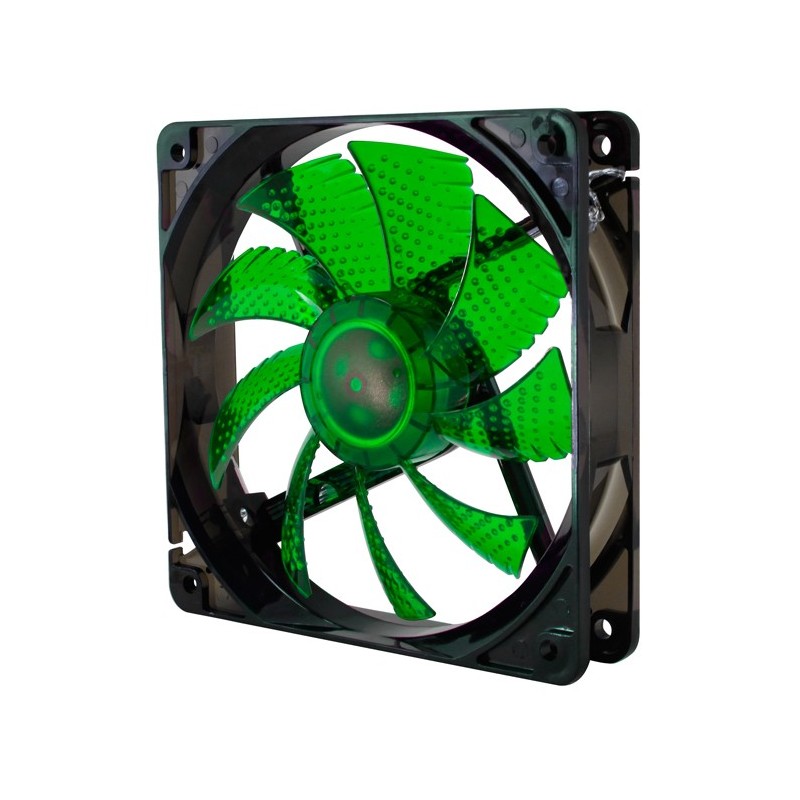 Ventilador Pc Nox Coolfan 120 Led 12 Cm Negro Verde