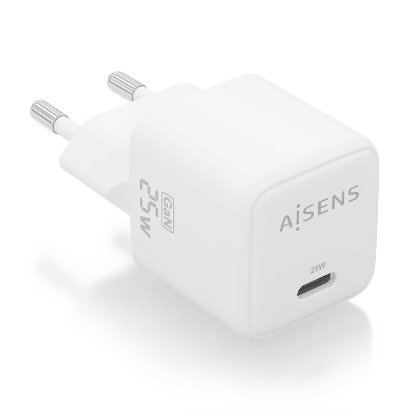 Cargador Aisens Gan 25W 1Xusb-C Pd3.0 Qc4.0 Blanco