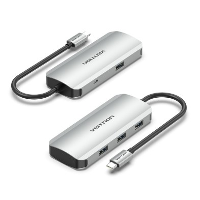 Hub Vention Usb Tipo-C Tnahb/ 4Xusb/ 1Xmicrousb Pd