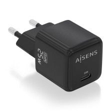 Cargador Aisens Gan 25W 1Xusb-C Pd3.0 Qc4.0 Negro