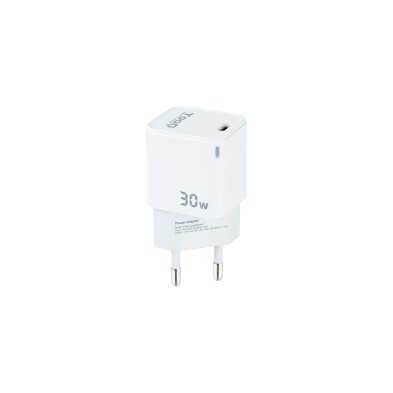 Cargador Tooq De Pared Gan Usb-C/Pd 30W Blanco