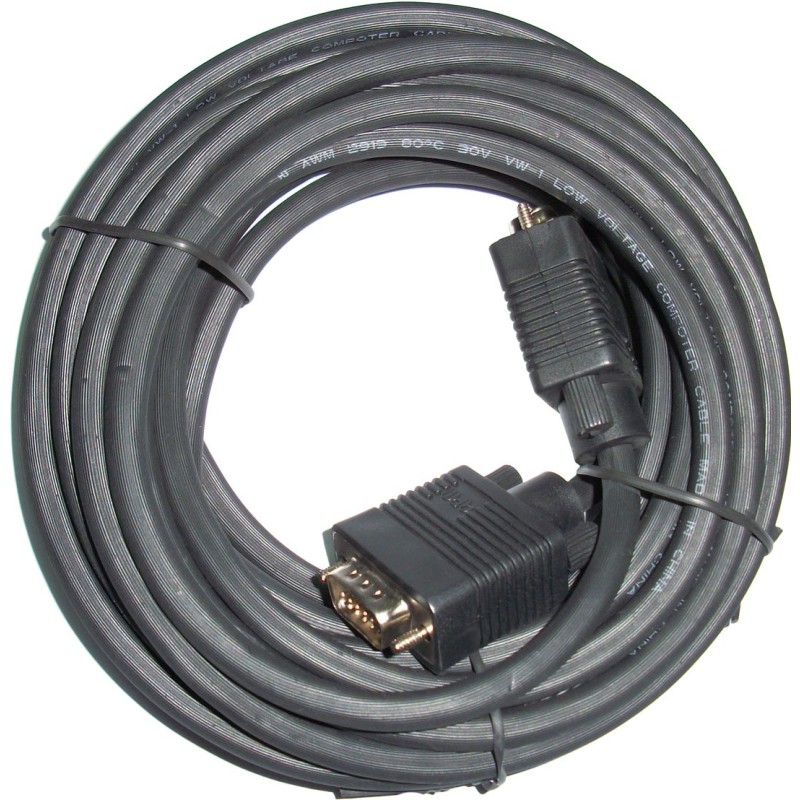 Cable Vga 3Go 5M Vga M/M Vga D-Sub Negro