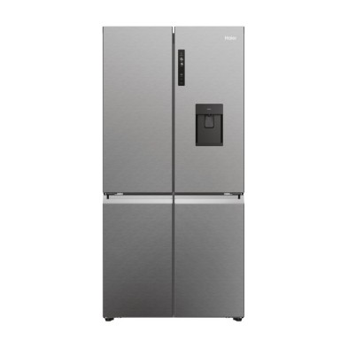 Frigorífico Americano Haier Cube 90 Serie 5 Hcr5919Ehmp Puerta Lado A Lado Independiente 525 L E Platino, Acero Inoxidable