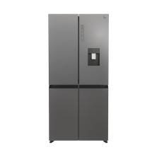 Frigorífico Americano Hoover H-Fridge 700 Maxi Hhcr3818Ewpl Puerta Lado A Lado Independiente 463 L E Plata