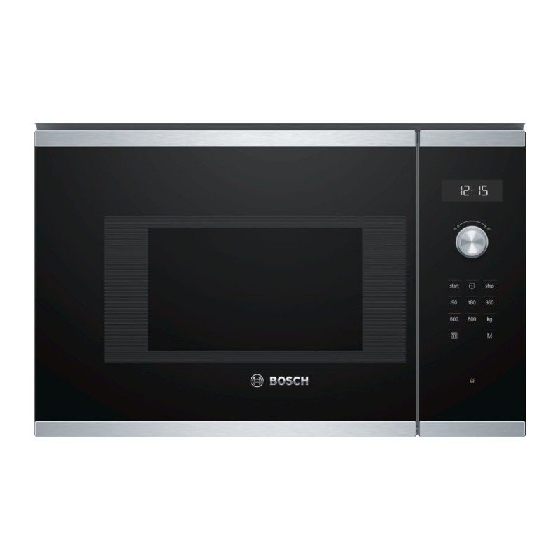 Microondas Bosch Serie 6 Bfl524Ms0 Negro, Acero Inoxidable Solo Integrado 20 L 800 W
