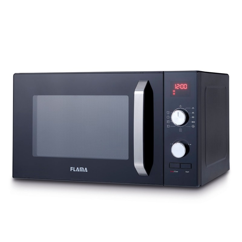 Microondas Flama 1837Fl Negro Solo Encimera 23 L 800 W