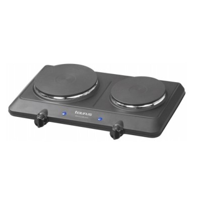 Hornillo Taurus Volcano Duo Negro, Acero Inoxidable Encimera 120 Cm Eléctrico / Placa Eléctrica 2 Zona(S)