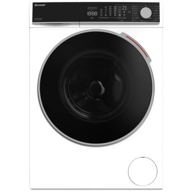 Lavadora Sharp ESNFL812CWA - 8kg, Clase A, 1200 rpm, 15 Programas, Double Jet System, Blanca
