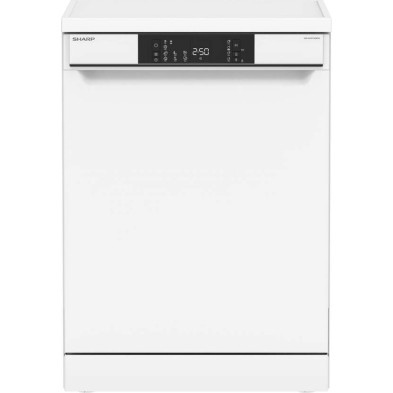 Lavavajillas Sharp QWNA1FF49DWES - 7 programas, 14 servicios, 49 dBA, Display, Blanco
