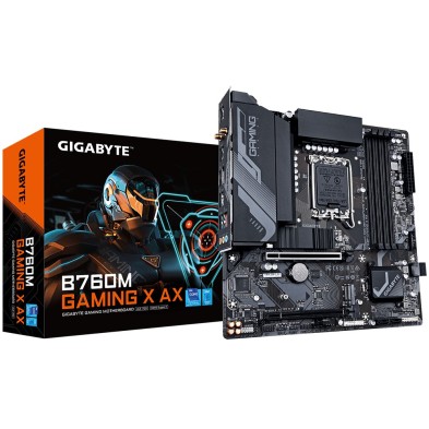 Placa Base Gigabyte B760M Gaming X Ax Intel B760 Express Lga 1700 Micro Atx