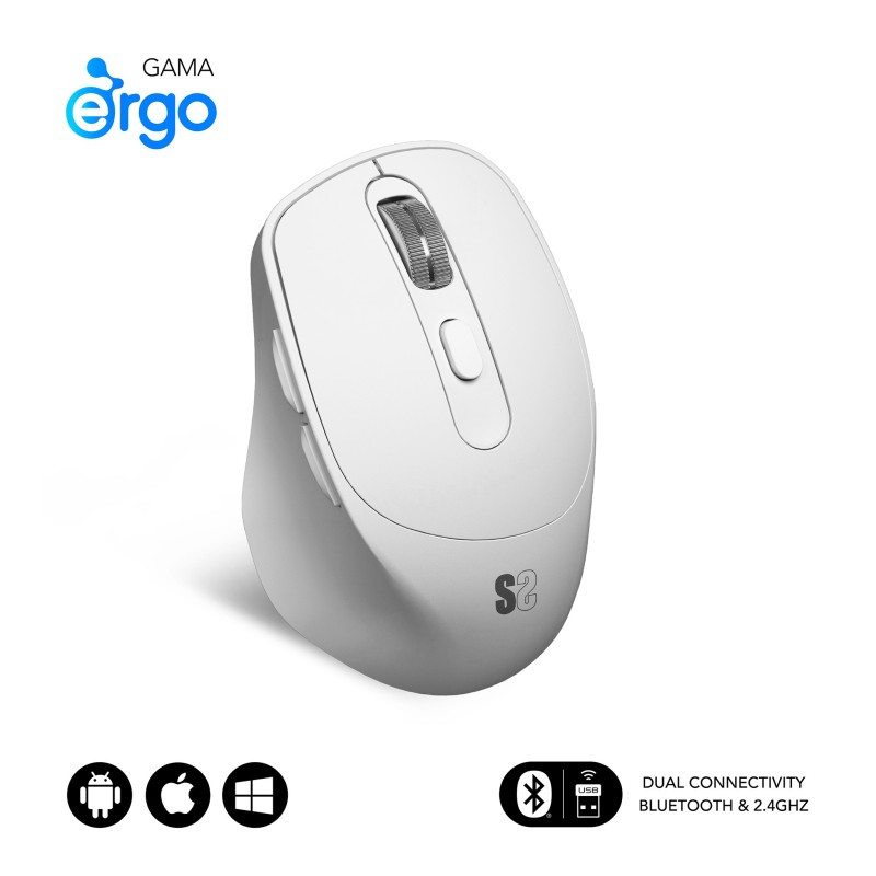 Ratón Subblim Curve Ergo Dual Mouse Battery Black