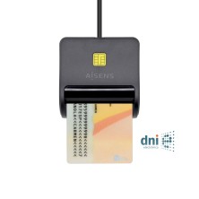 Lector De Tarjeta Aisens ASCR-SN01-BK Inteligente Dni Negro