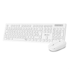 Combo Teclado y ratón SUBBLIM Ergonómico Business Slim Silencioso Inalámbrico 2.4G Blanco