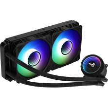 Refrigeración Líquida CPU Aerocool MIRAGEL240 2x Ventilador 12cm ARGB TDP 400W Negro